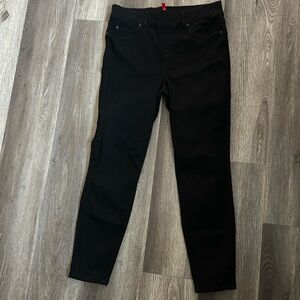 Spanx Black Jean-ish Ankle Leggings Skinny Pull-On Pants Size Large Stretch